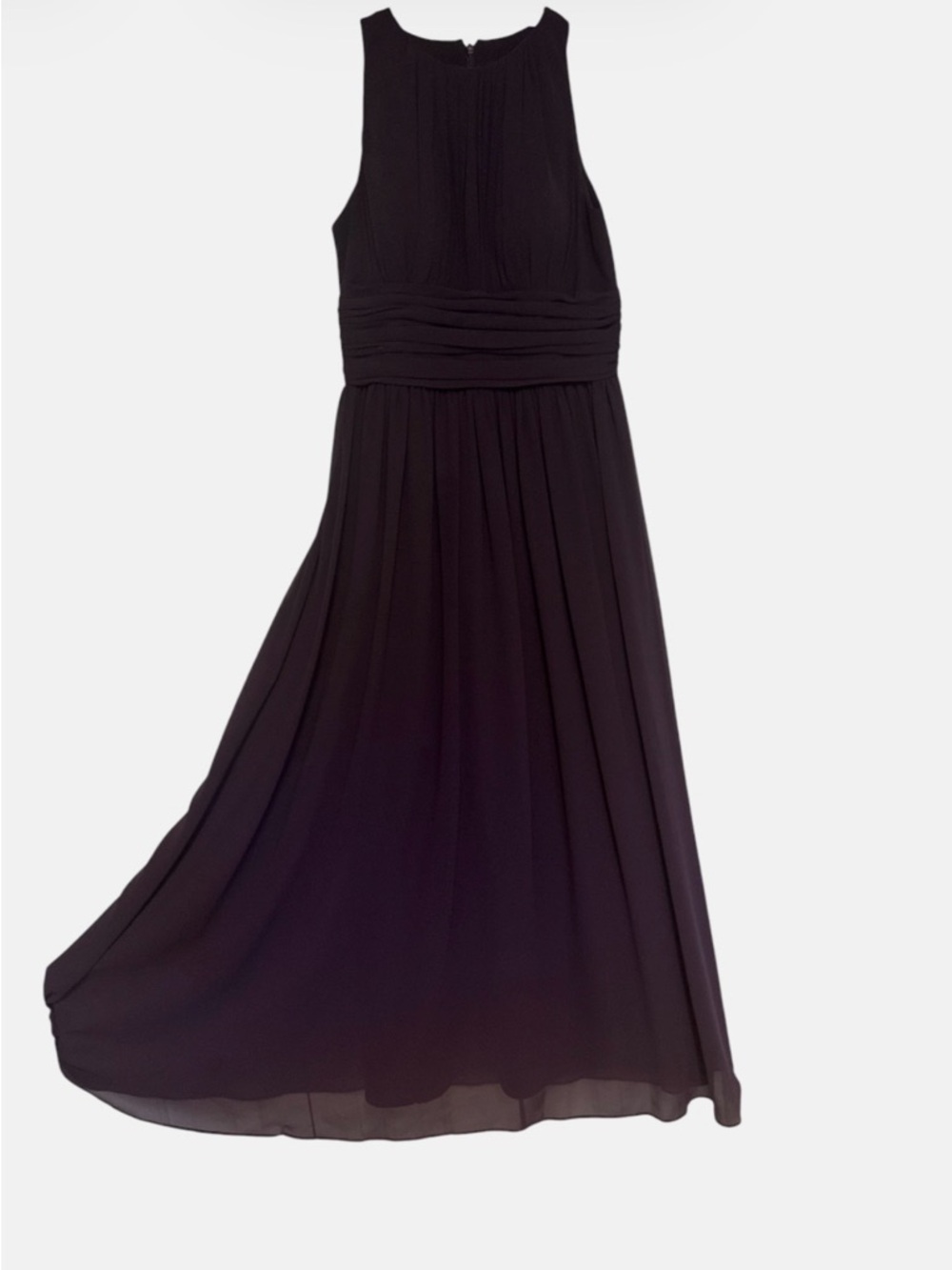 Bill Levkoff Deep Plum Dress with Branded Label SZ 12